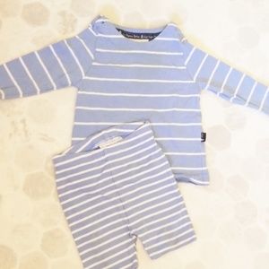 JOJO MAMAN BEBE blue striped set